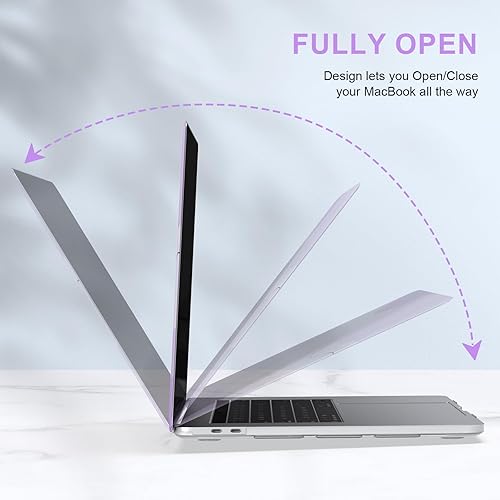 Miniatura 6 de iCasso Funda rígida mate para MacBook Pro de 13 pulgadas 2023, 2022, 2021-2016, M2A2338M1A2251A2289A2159A1989A1708A1706, funda rígida mate, cubierta