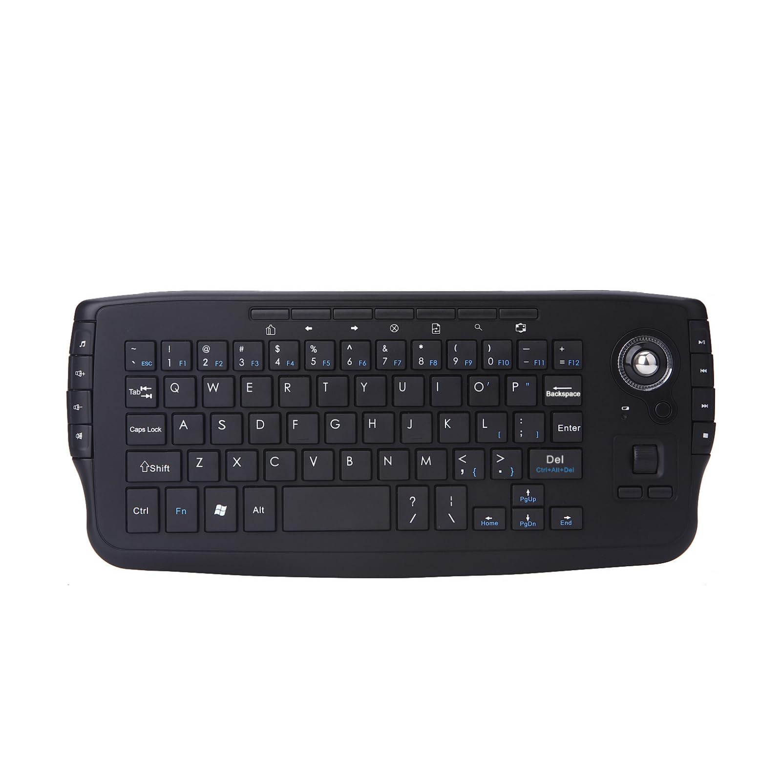 PUSOKEI 2.4G Bezprzewodowa Klawiatura Trackball
