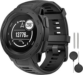 MYSNBKN Compatible with Garmin Instinct Band, Soft Silicone Replacement Watch Strap for Garmin Instinct/Instinct 2/Solar/Tactical