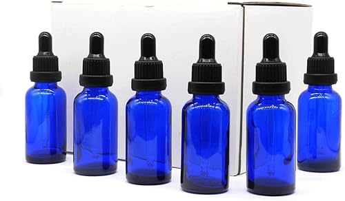 Miniatura 70 de YIZHAO Botella cuentagotas de vidrio negro de 2 onzas, botellas de tintura con cuentagotas de vidrio, para aceites esenciales, aromaterapia