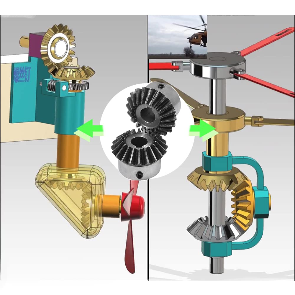 Bevel Gears - 20T 14mm Mechanical Transmission -2 Bevel Gears - 20T 14mm Mechanical Transmission -2