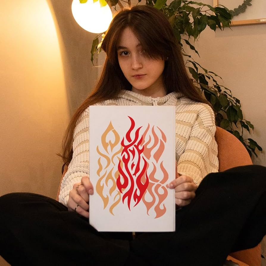 絵画 PARTY FIRE Amazon.com : FINGERINSPIRE 3 PCS Fire Flames