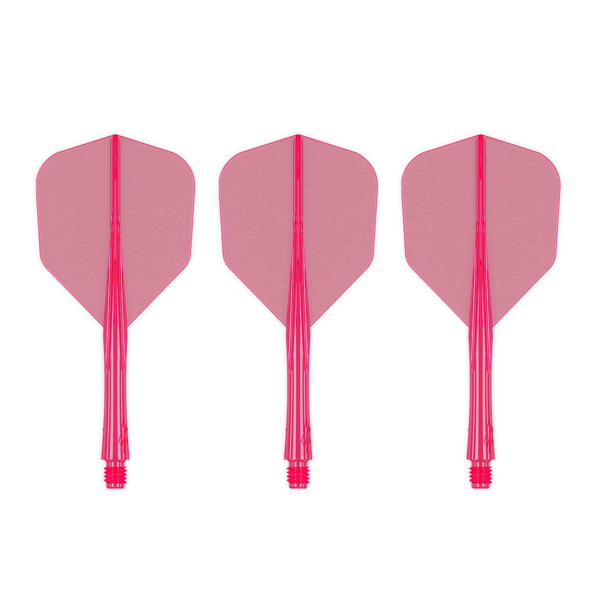 Caliburn | SUP Moulded Dart Flight And Shaft System | Multiple Styles | Multiple Colours. (No6 - Tweenie, Neon Pink)