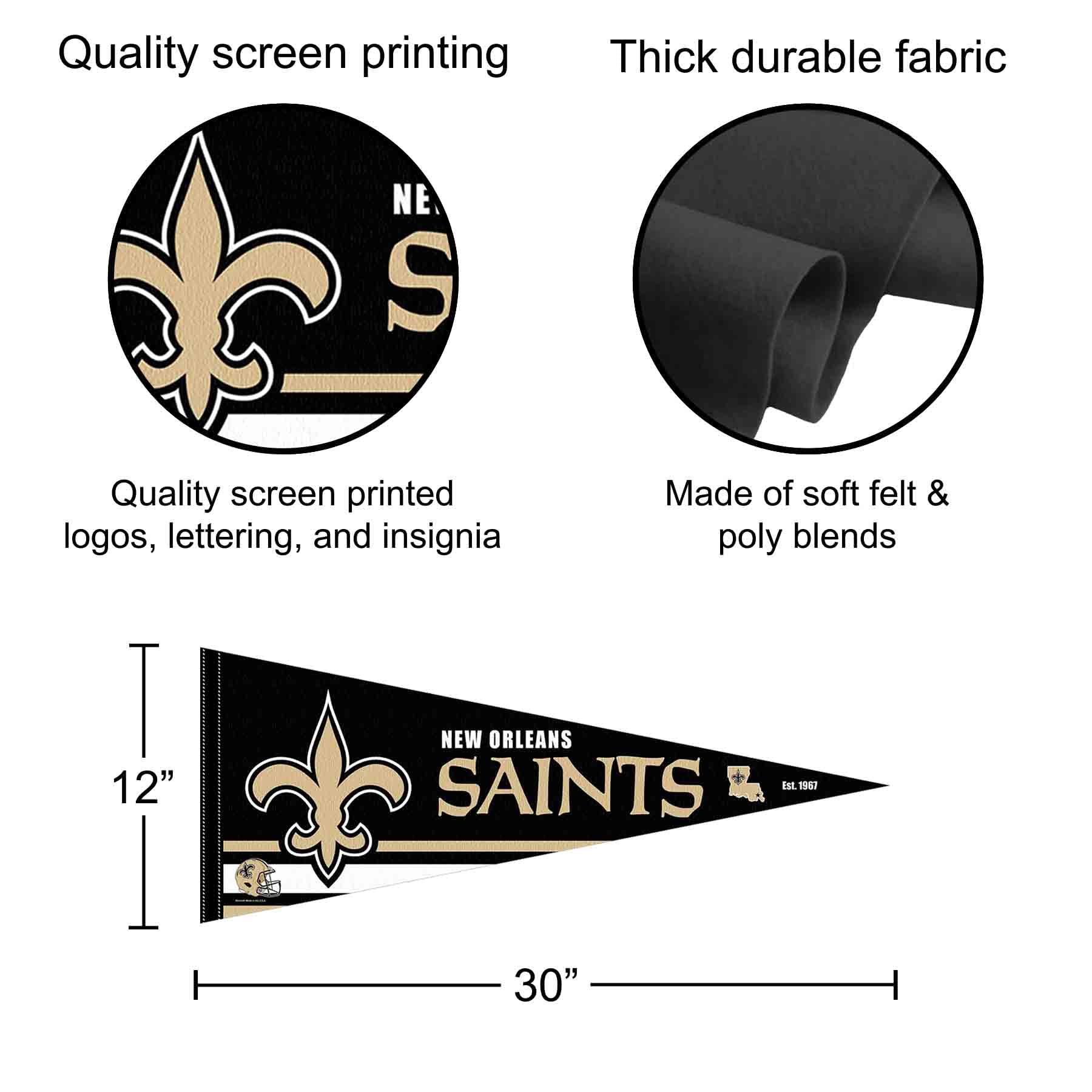 WinCraft New Orleans Saints 1 in Tie Dye Buckle Lanyard