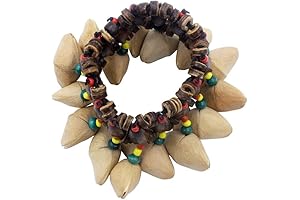 African Tribal Style Shakers Musical Instrument Dora Nut Shaker Handbell Toys Rhythmic...