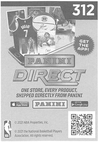 Miniatura 2 de 2020-21 Panini Stickers #312 Jalen Brunson Official NBA Basketball Album Sticker Measuring 2.75 inch tall X 2 inches wide in Raw (NM or Better