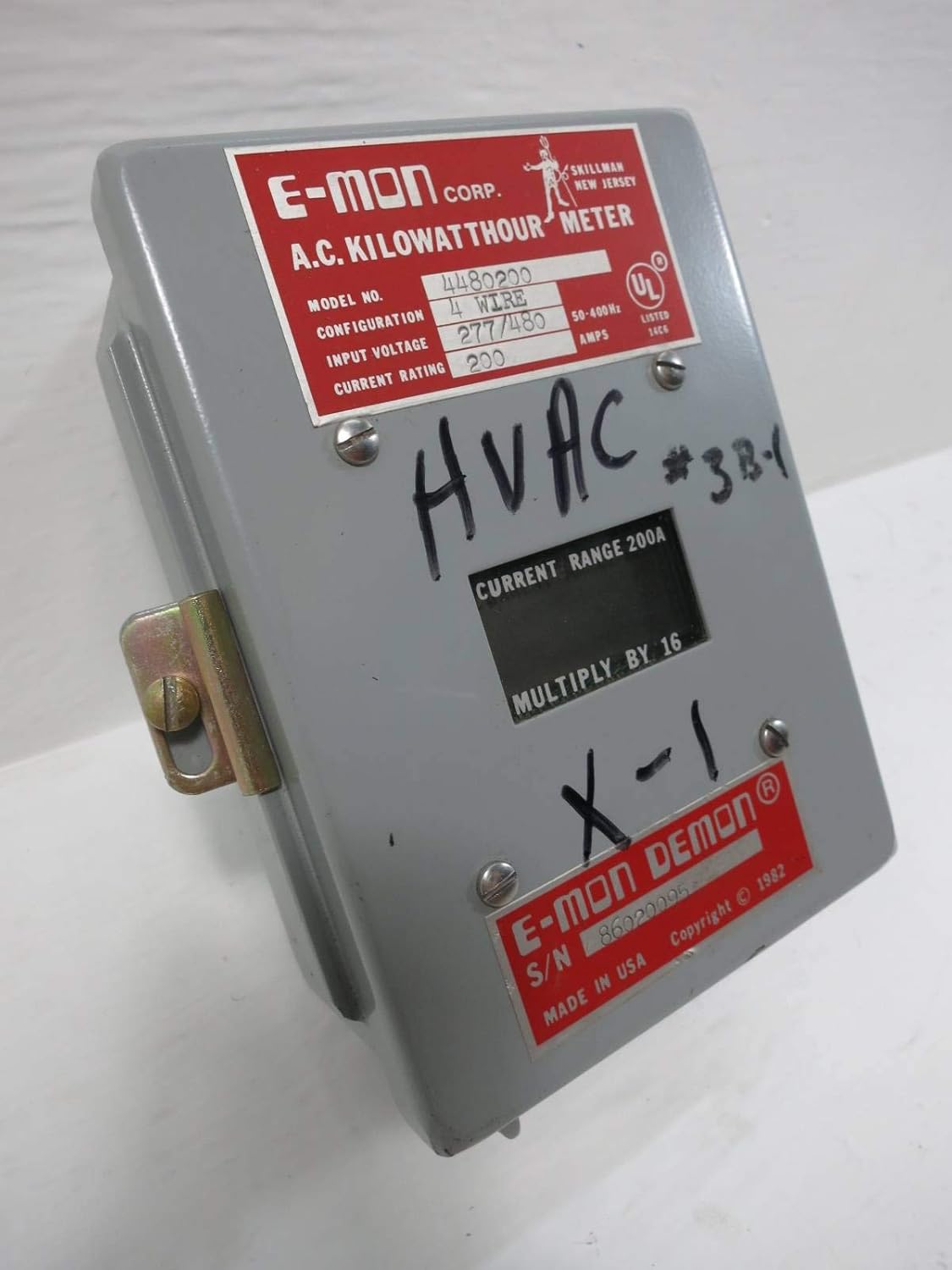 EMon Demon 4480200 AC Kilowatthour Meter 4W 277/480V 200 Amp Amazon