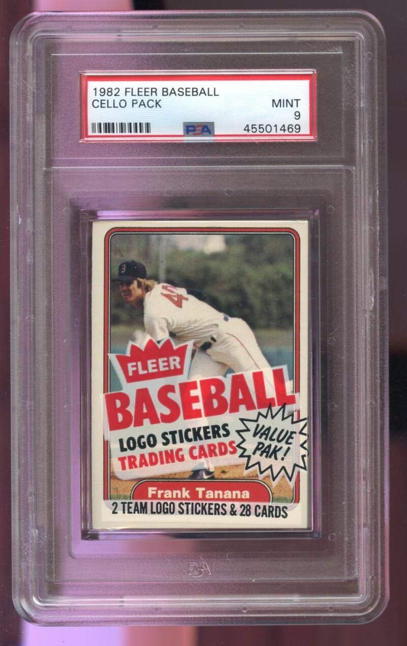 1982 Fleer Baseball Card Wax Pack Unopened Graded PSA 9 MINT Cal Ripen Jr. ROOKIE POSSIBLE Gary Gray #511 Frank Tanana #309