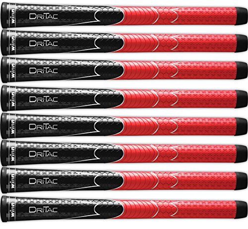 WinnSet of 8 DRI-TAC Standard Golf Grip - Non-Slip & Cushioned Comfort - Moisture-Wicking & Shock Absorption - AVS Technology - Hand Alignment & Lighter Grip Pressure - Tacky in All Weather