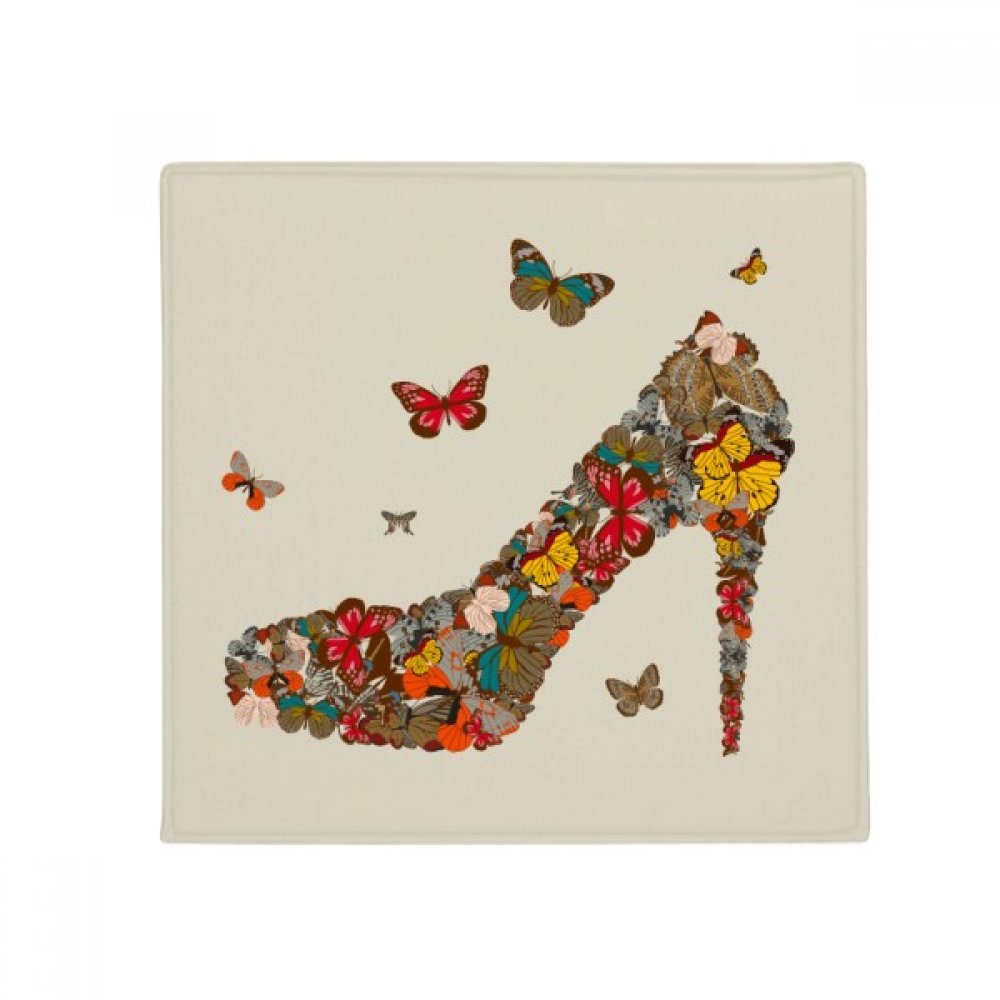 Tapis de sol papillon carré 80 cm de haute qualité pour maison