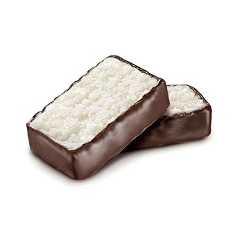 Snack Size Coconut Patties Pack of 2 Original Creamy Coconut Covered in Rich Dark Chocolate Individually Wrapped Candy Bites Tropical Chocolate Snack Pack Gourmet Candy Made in USA