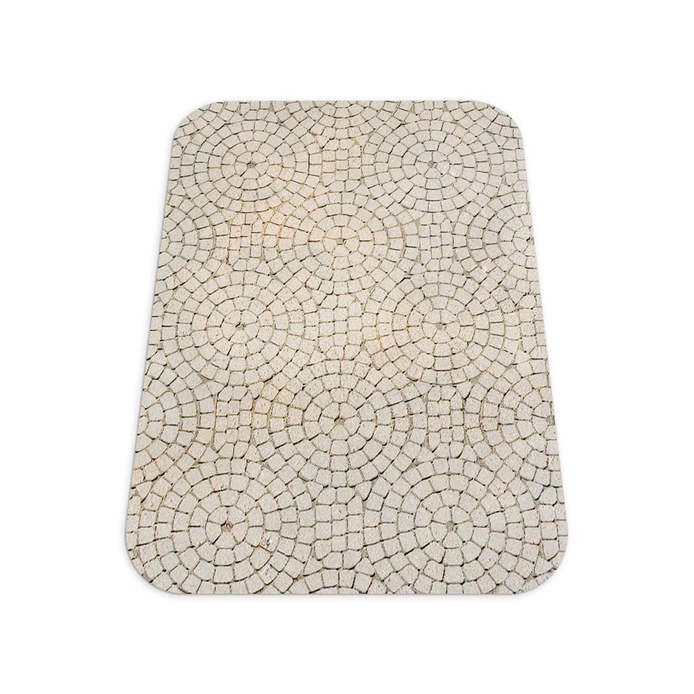 Tapis de protection vinyle haut de gamme cube de grès 120x90 cm Coloray