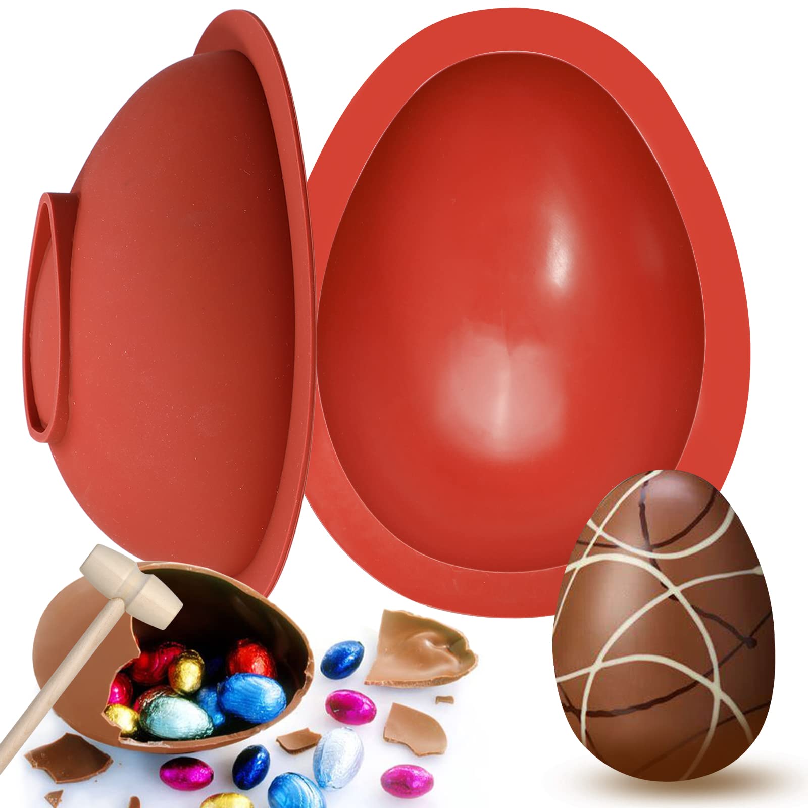 Stampo In Silicio 3D A Uovo Di Pasqua – Per Cioccolato, Candele, Saponi, Mousse E Torte – Stampo Da Forno Antiaderente