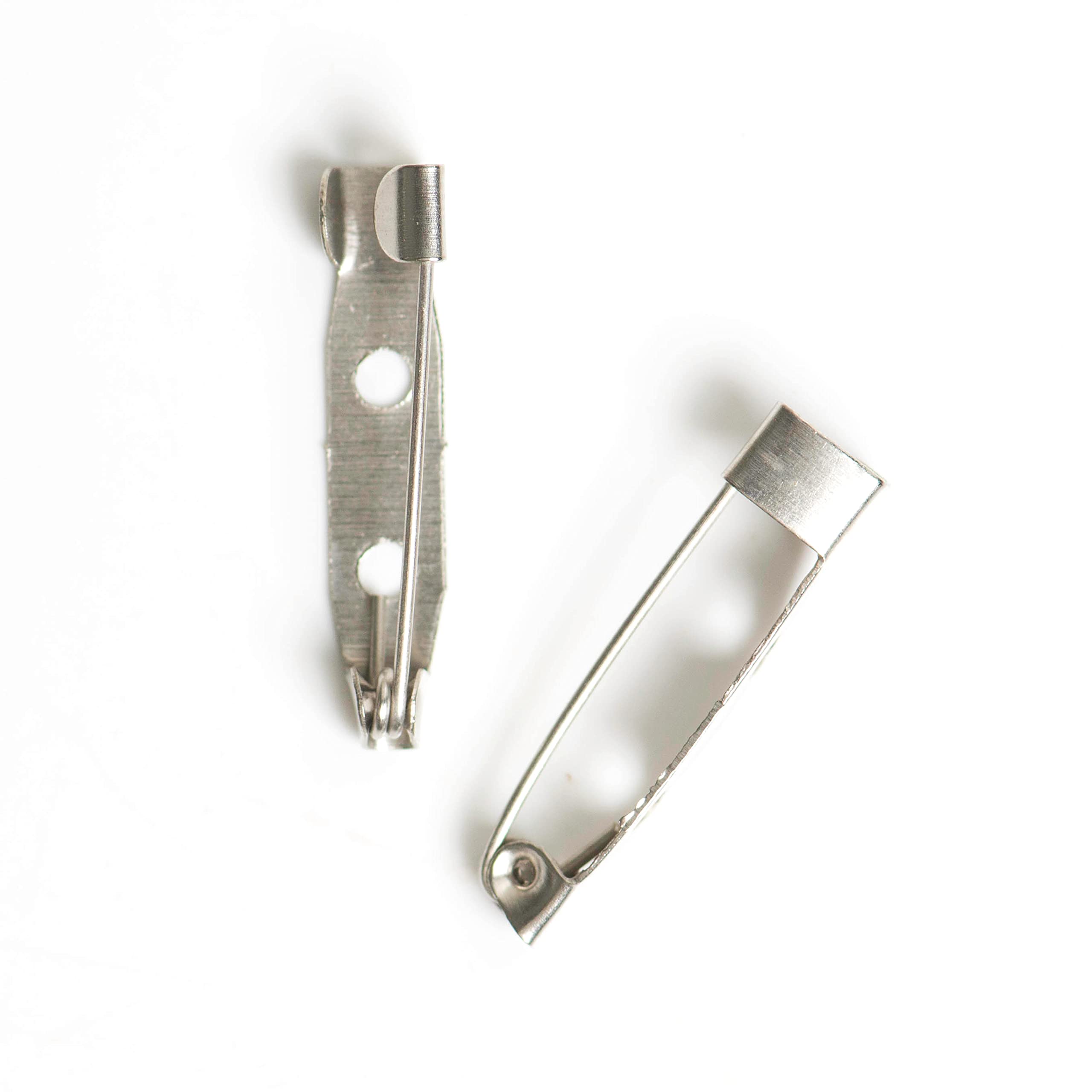 Satra Traders (Size : 25MM 100pcs) 2 Hole Metal Brooch Pin, Lock Pins, Backs Safety Clasp Brooch Pin, Jewelry Pins for DIY Craft Making (Metal Pin) (B0BQRL71QW) Amazon Price History, Amazon Price Tracker