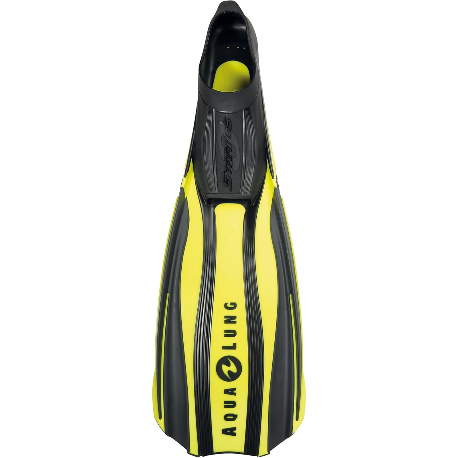 Aqualung STRATOS 3 - Unisex adult scuba diving fin, Footed fins without booties for maximum hydrodynamic performance, grippy soles, excellent grip, ideal for diving