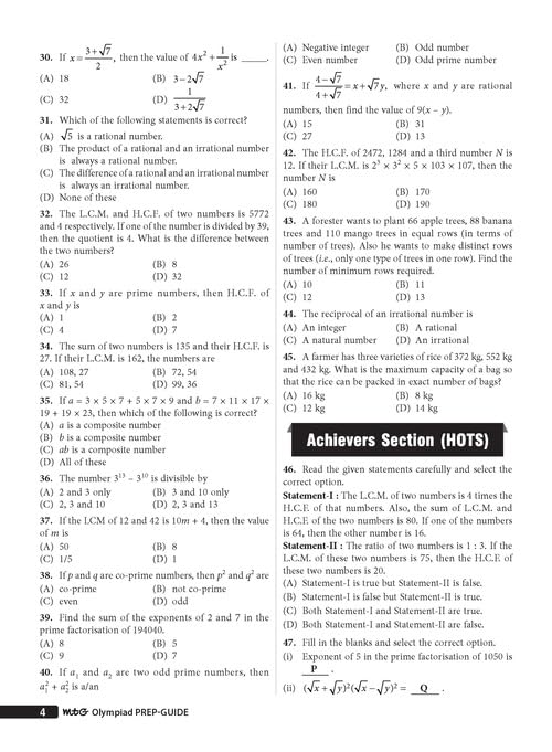 Image of (Old Edition)Olympiad Prep-Guide Mathematics Class - 10