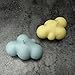 MoldFun 3D Cloud Silicone Mold for Fondant, Chocolate, Candy, Candle, Soap, Bath Bomb, Lotion Bar, Plaster of Paris (White/Pink)