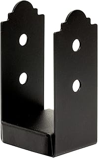 Simpson Strong-Tie Outdoor Accents Mission Collection ZMAX, Black Powder-Coated Post Base for 4x4