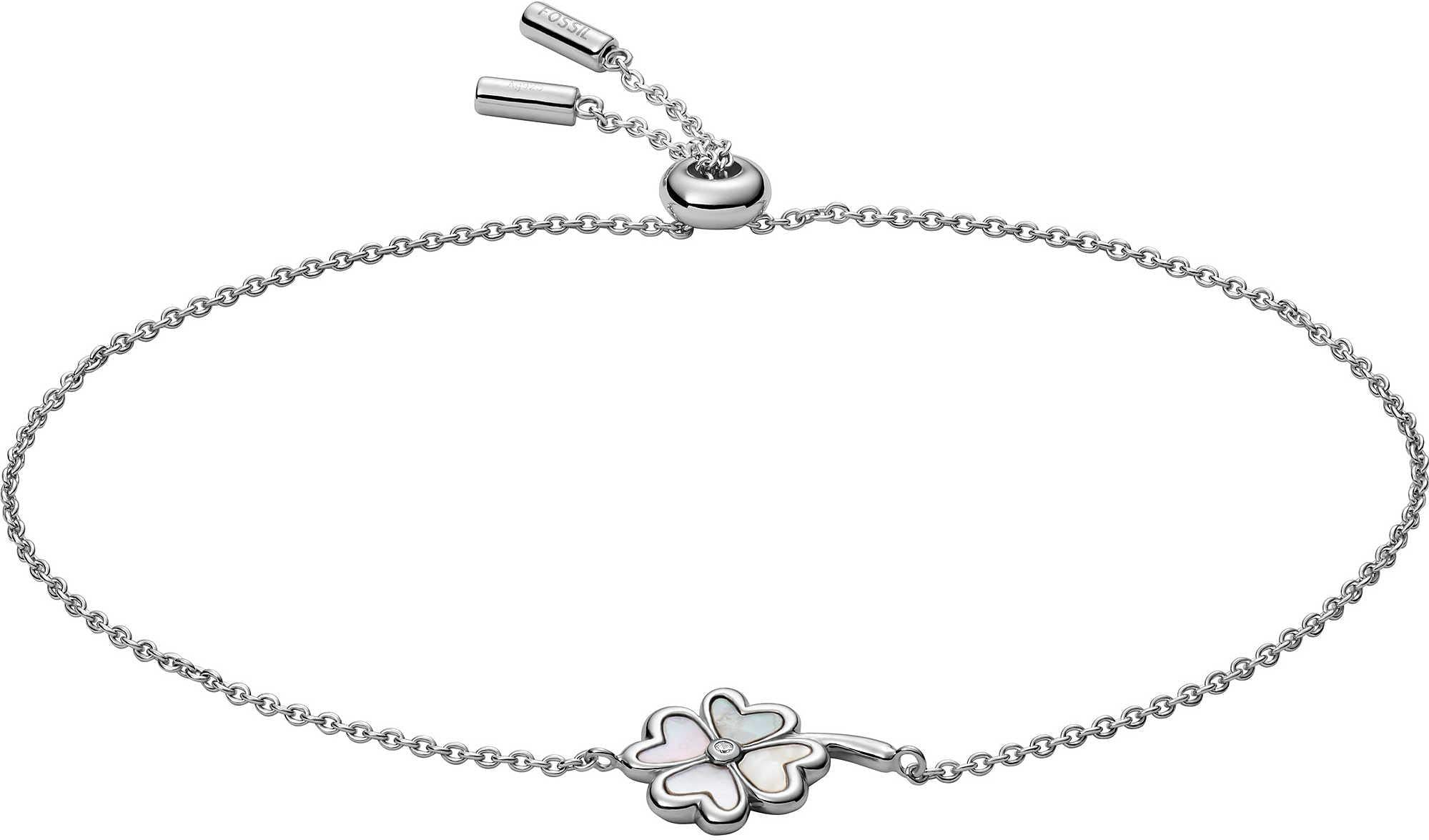 Fossil Armband Für Frauen Sterling Silber, Länge: 216mm Silber Sterling Silber Armband, JFS00542040