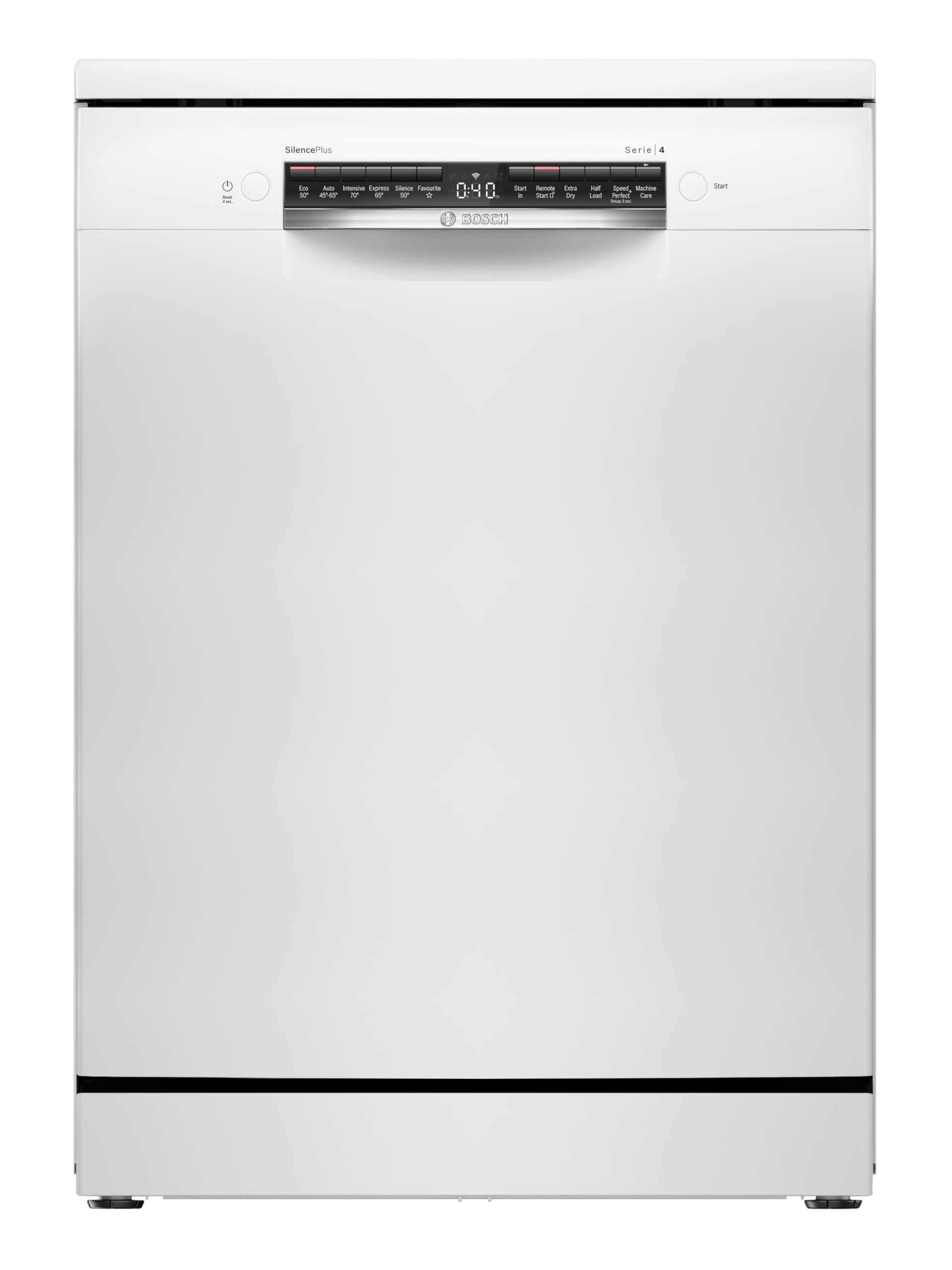 Bosch Series 4 Sms4Emw06G Full Size, 14-Place Settings Dishwasher With Extra Dry - White - B Rated