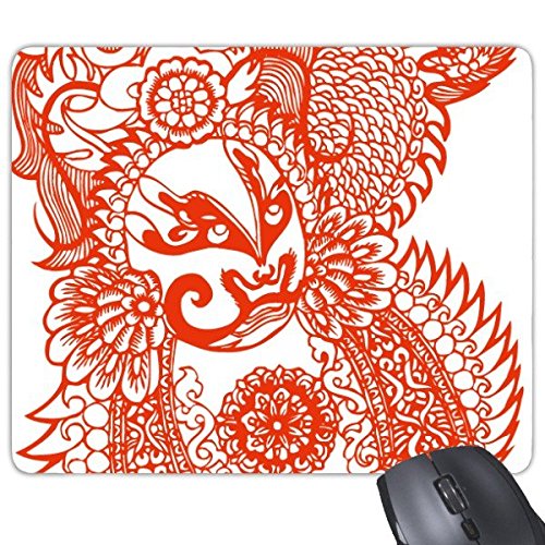 Tapis de souris Opéra de Pékin en caoutchouc de qualité avec illustration d'art