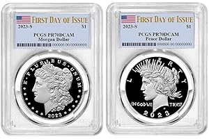 2023 S Morgan and Peace Silver Dollar Coins