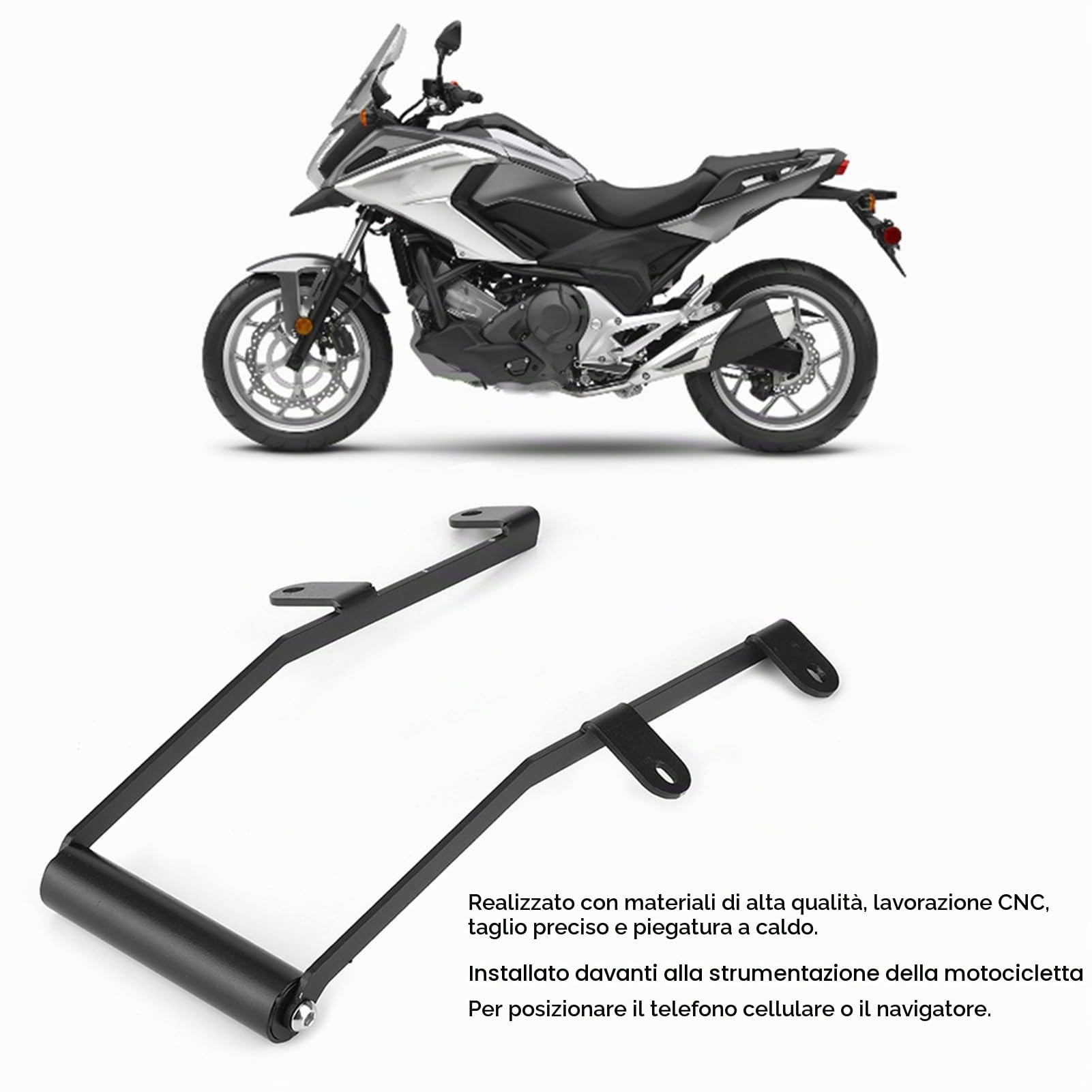 Staffa Porta Telefono per Moto Supporto di Navigazione GPS per NC750X 2016-2020,Altro