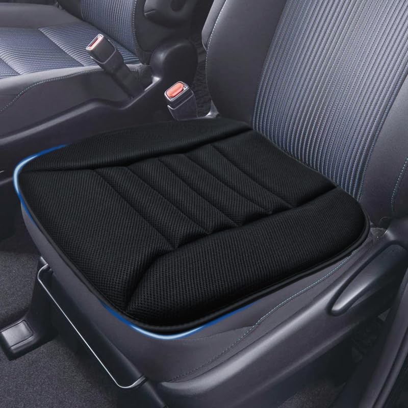 Auto Sitzkissen Für FIAT 500 - Rutschfeste Sitzschoner In C/Weiß - Atmungsaktiv & Einfach Zu Reinigen