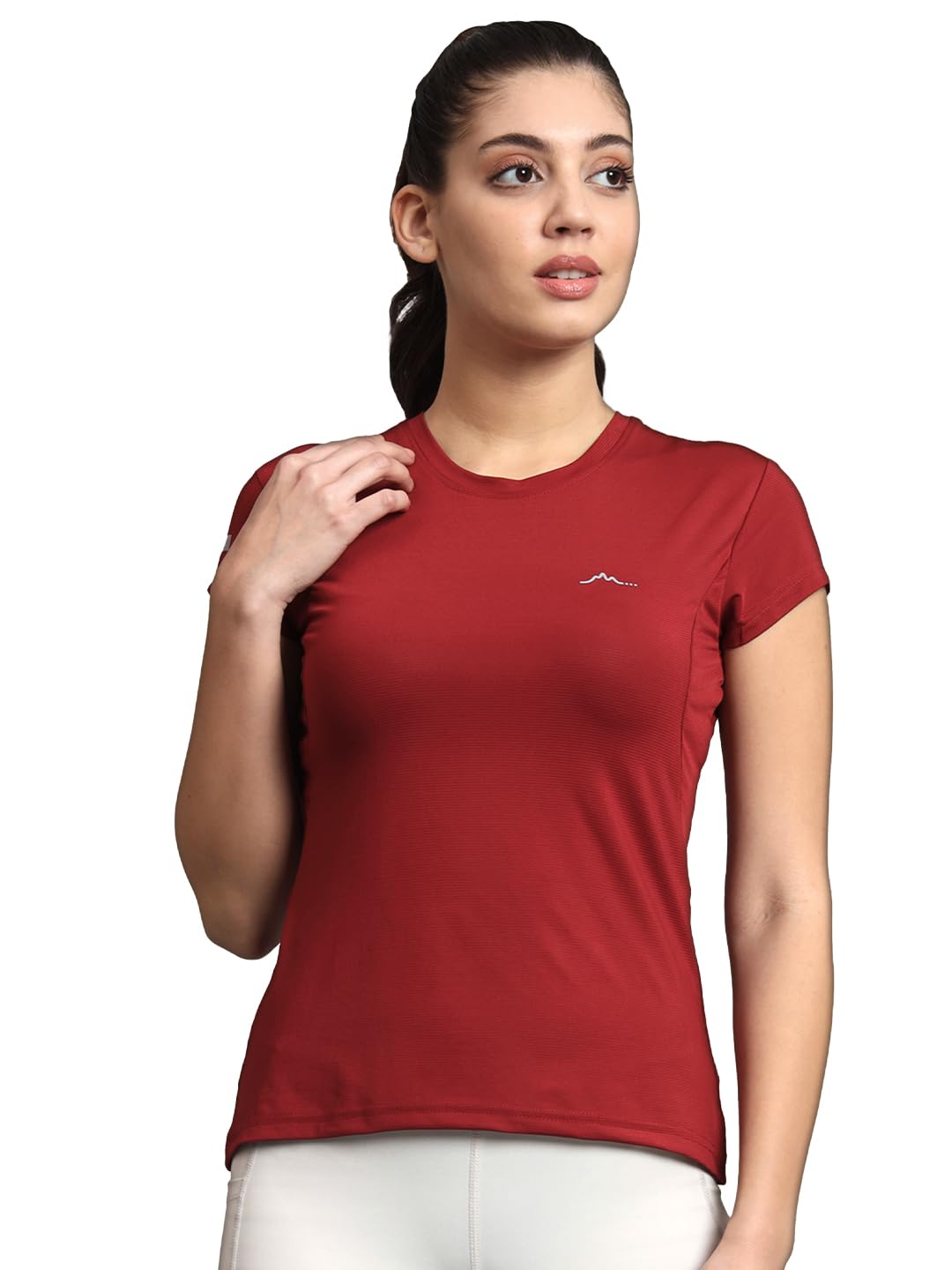 reccy Women's Gym, Running, Workout, Hiking Ultralight, Breathable, Quick Dry Active Slim Fit Performance Half Sleeve Athletic T-Shirt-picture-12