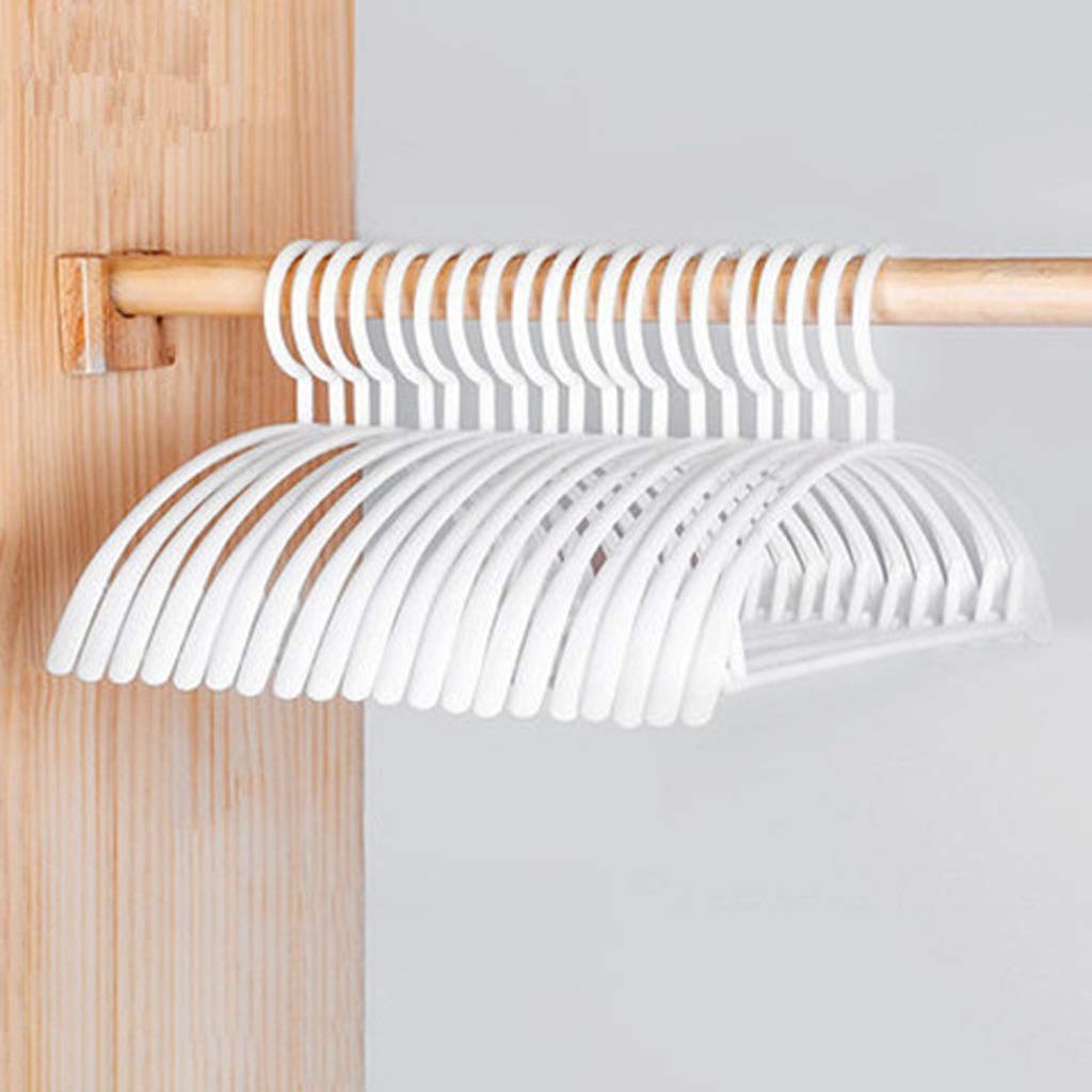 MOBYGKFY 10pcs Clothes Hanger household Non-slip Hanger Plastic Wide Shoulder Semi-circular Hanger Seamless Hanging Organizer(3-pack)