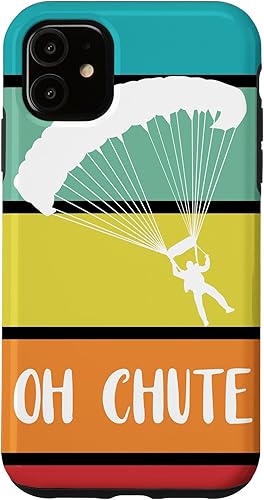 Miniatura 10 de iPhone 11 Pro Retro Oh Chute Paracaidismo - Para los amantes del parapente Caso