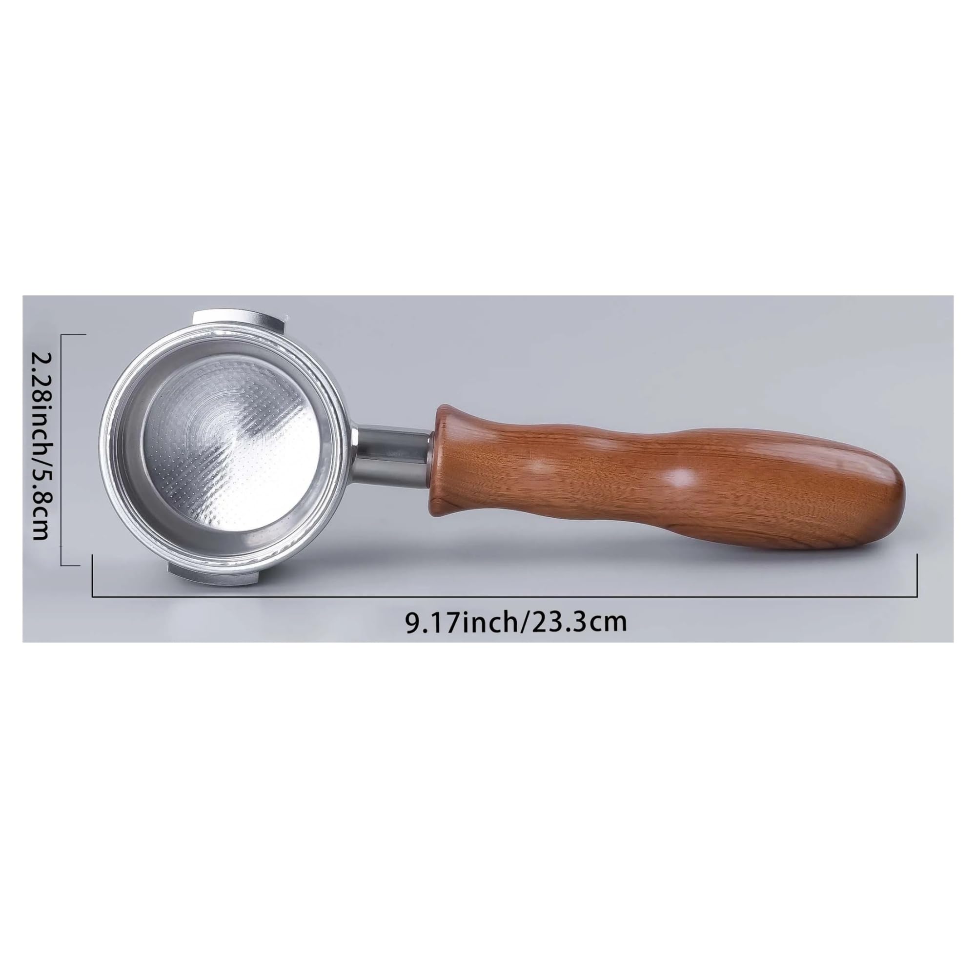 Compatible Con WPM, Portafiltro Sin Fondo For Café Expreso De Doble Oreja De 58mm, Diámetro Interior, Piezas De Cafetera Desmontables De 2 Terminales