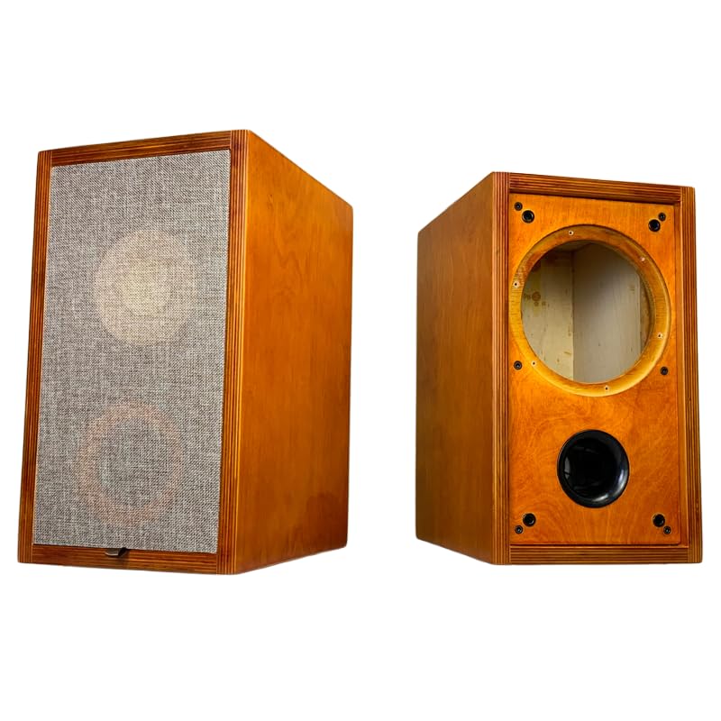 Haut-parleurs vides 10,2 cm en bouleau ambre pour système audio maison