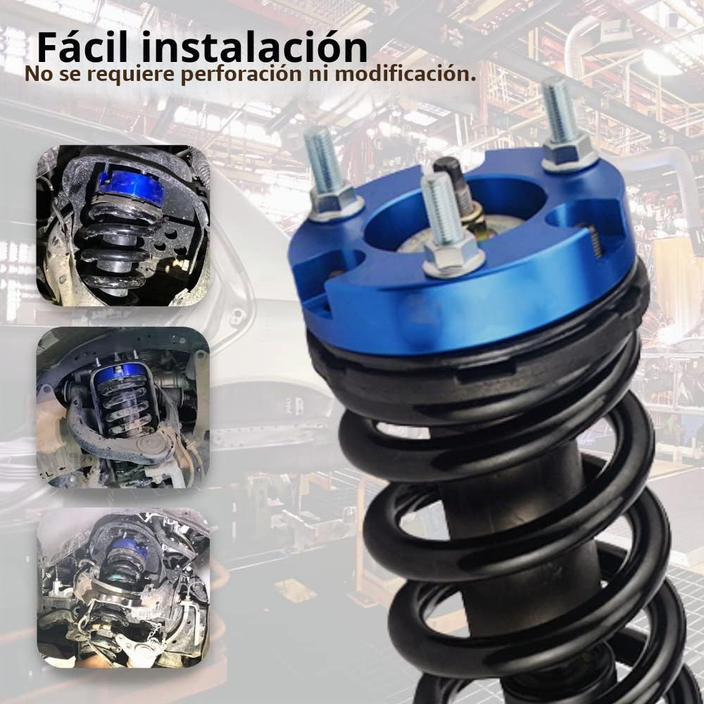 JINGLING Espaciadores de suspensión delantera de 32 mm, bloques de suspensión trasera de 51 mm, kits de elevación para Ranger T6 BT50 2011-2018, adaptador de elevación (delantero y trasero)