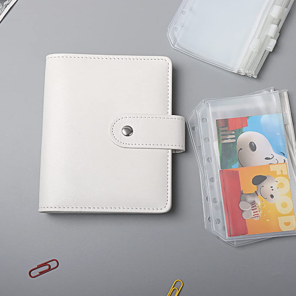 Classeur A7 Avec Fermeture éclair – 6 Anneaux Rechargeables, Cuir Synthétique – Organisateur Portable Homme/femme - 5