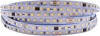 Striscia LED 2835SMD 120 LED/m WS2811 CC 24V Bianco Acqua Corrente - Kit Completo 10 Metri Con Controller E Alimentatore - Luci Da Interni Per Parete, Bar, Vetrine O Feste