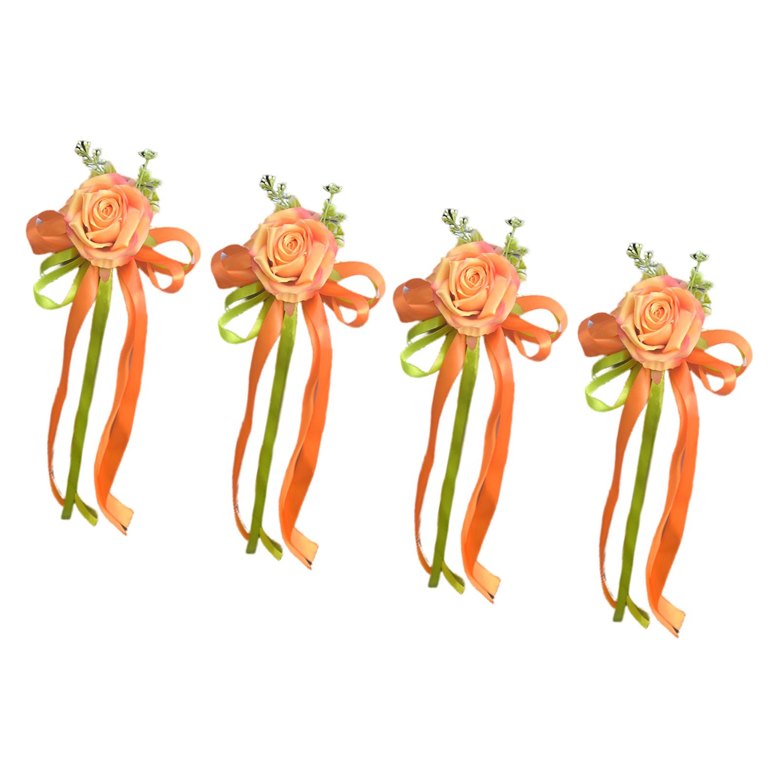 Tfaoys D Of 4 Traditional Silkflowers For Wedding Car Eck Wedding Reception Home Ecoration Blossomy Car Ornamentation