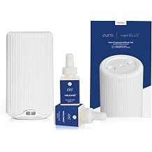 Capri Blue Pura Plus Smart Home Fragrance Diffuser Kit - Includes 1 Tabletop Plastic Diffuser and 2 Volcano Plastic Refills - Tropical Fruit and Candied Citrus Notes