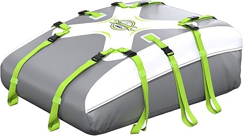 Sailnovo Bolsa de techo para automóvil, 21 cubos, bolsa de carga impermeable para la mayoría de vehículos consin portaequipajes con correa,