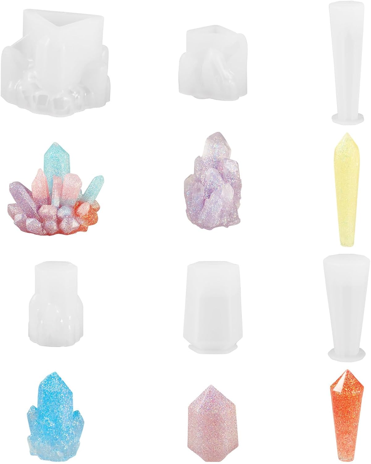 Lot De 6 Moules En Silicone Chantier - Pelleteuse, Bulldozer, Grue... - Pour Chocolat, Fondant, Décoration Gâteaux