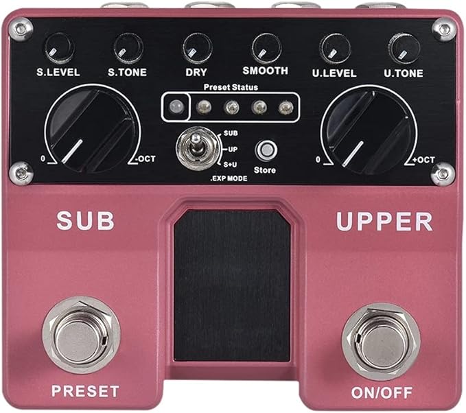 WYFDP Octave Guitar Effect Pedal Sub & Upper Octaves 4 User