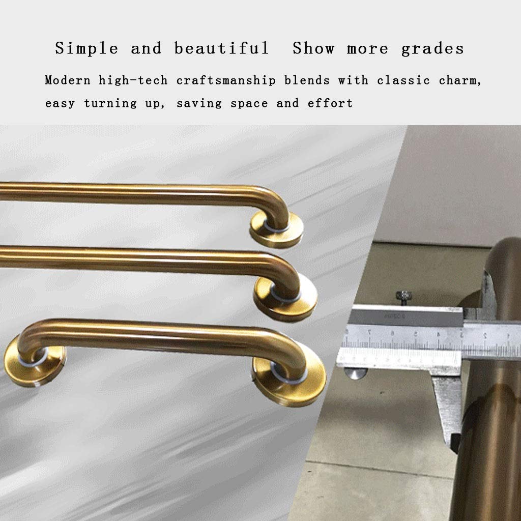 Maniglione di Supporto per Bagno, per Hotel, Bambini, disabili e Donne in Gravidanza, in Acciaio Inossidabile Placcato Oro Rosa, Maniglia di Sicurezza (Dimensioni: 30 cm)