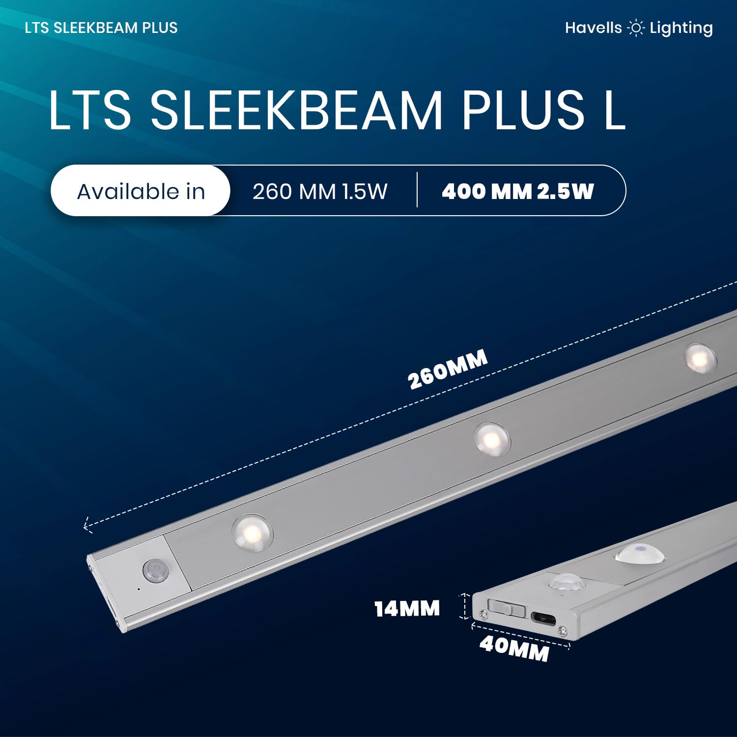 Havells Rechargeable Cabinet Light - Motion Sensor -2