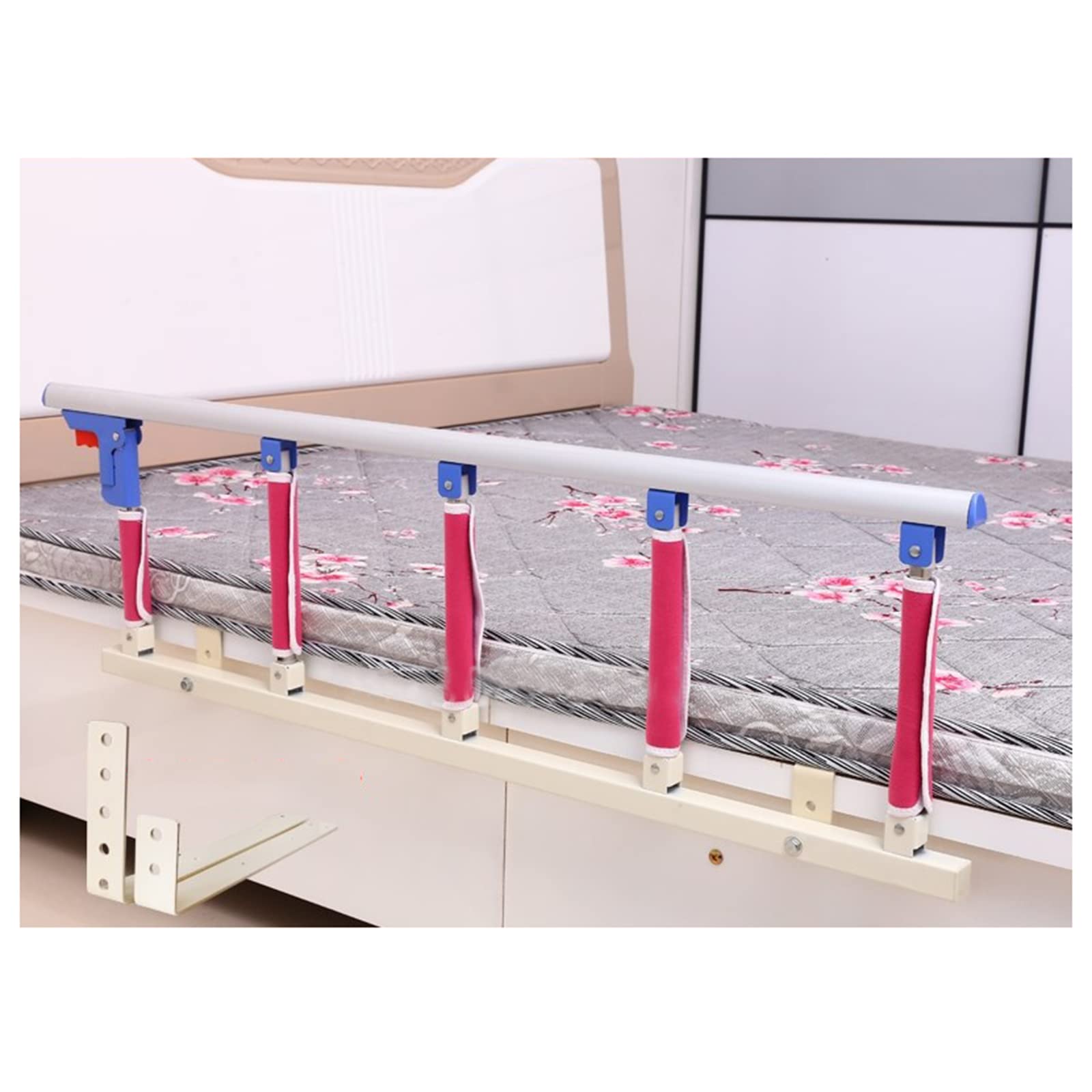Sponde per Letto per Anziani, Bastone da Letto con Maniglia di Assistenza Pieghevole, Barra di Sostegno Portatile per Adulti, Protezione per sponde mediche, dispositivi di assisten