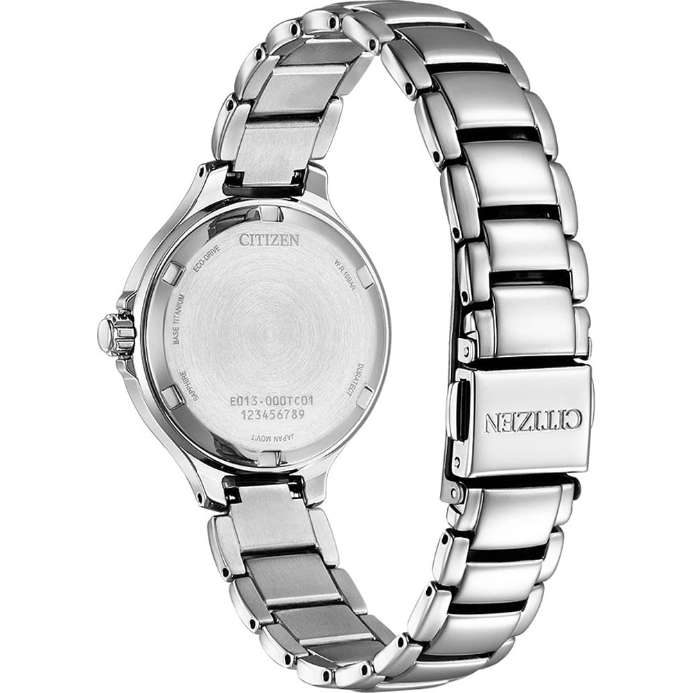 Citizen Damen Analog Eco-Drive Uhr mit Titan Armband