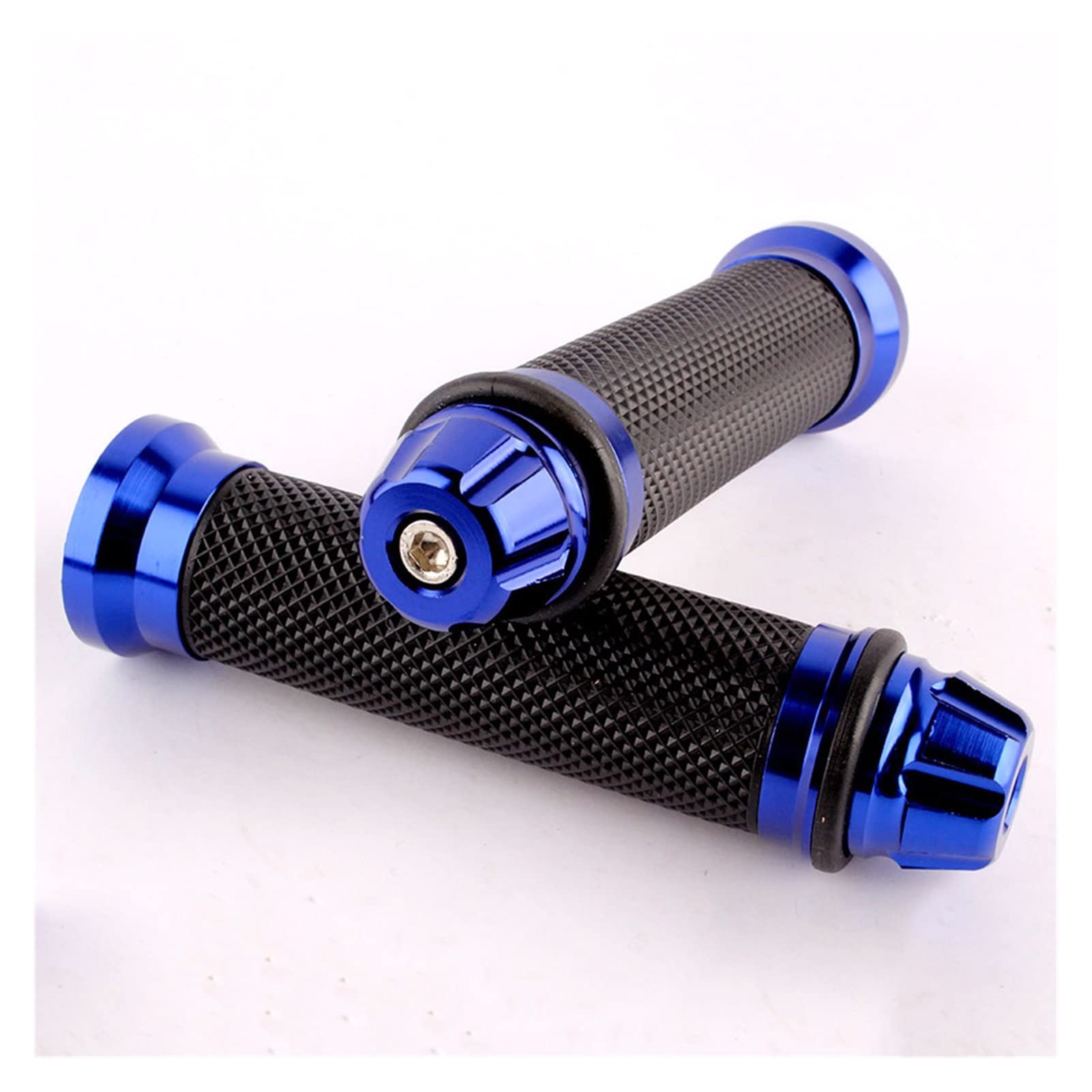 Poignées de guidon moto 7/8 22mm bleues pour Suzuki DRZ DR RM LTZ