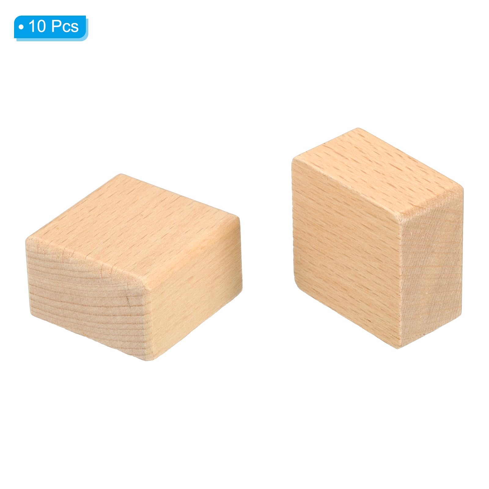 PATIKIL 35x35mm Blank Wood Rubber Stamp Mounts - Image 3