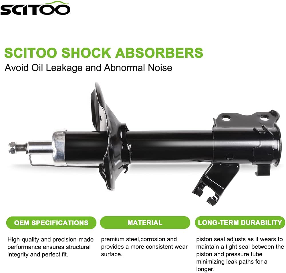 Scitoo Shocks, Front Gas Struts Shock Absorbers fit 1996 1997 1998 1999 for Infiniti I30,1995 1996 1997 1998 1999 for Nissan Maxima Compatible with 334151 71683 334150 71682 Set of 2