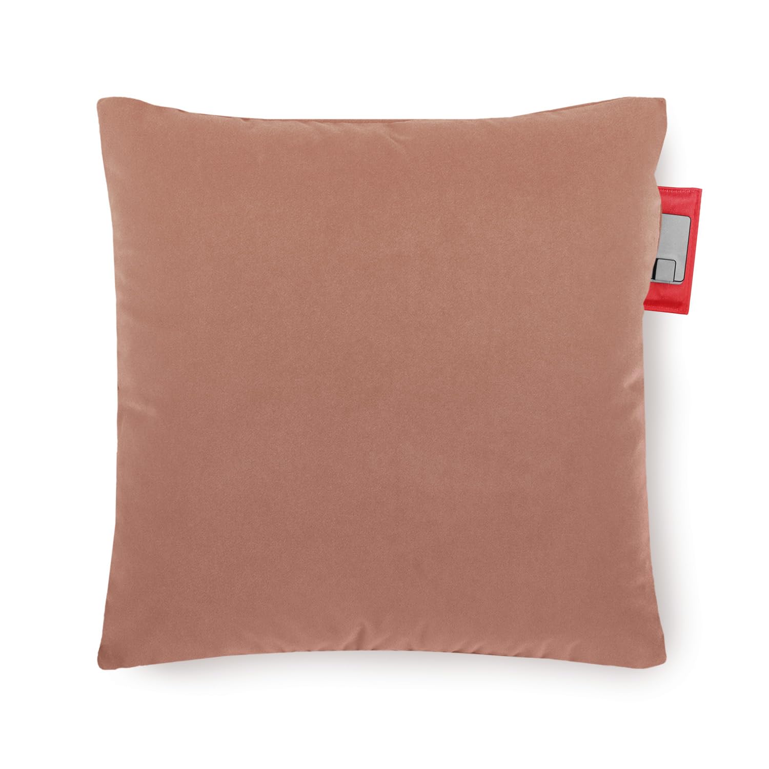 Cojín térmico de terciopelo – Tecnología de calefacción por infrarrojos – Elementos de calefacción – con apagado automático – Almohada de invierno – Inalámbrica – Recargable por USB – 4 a 8