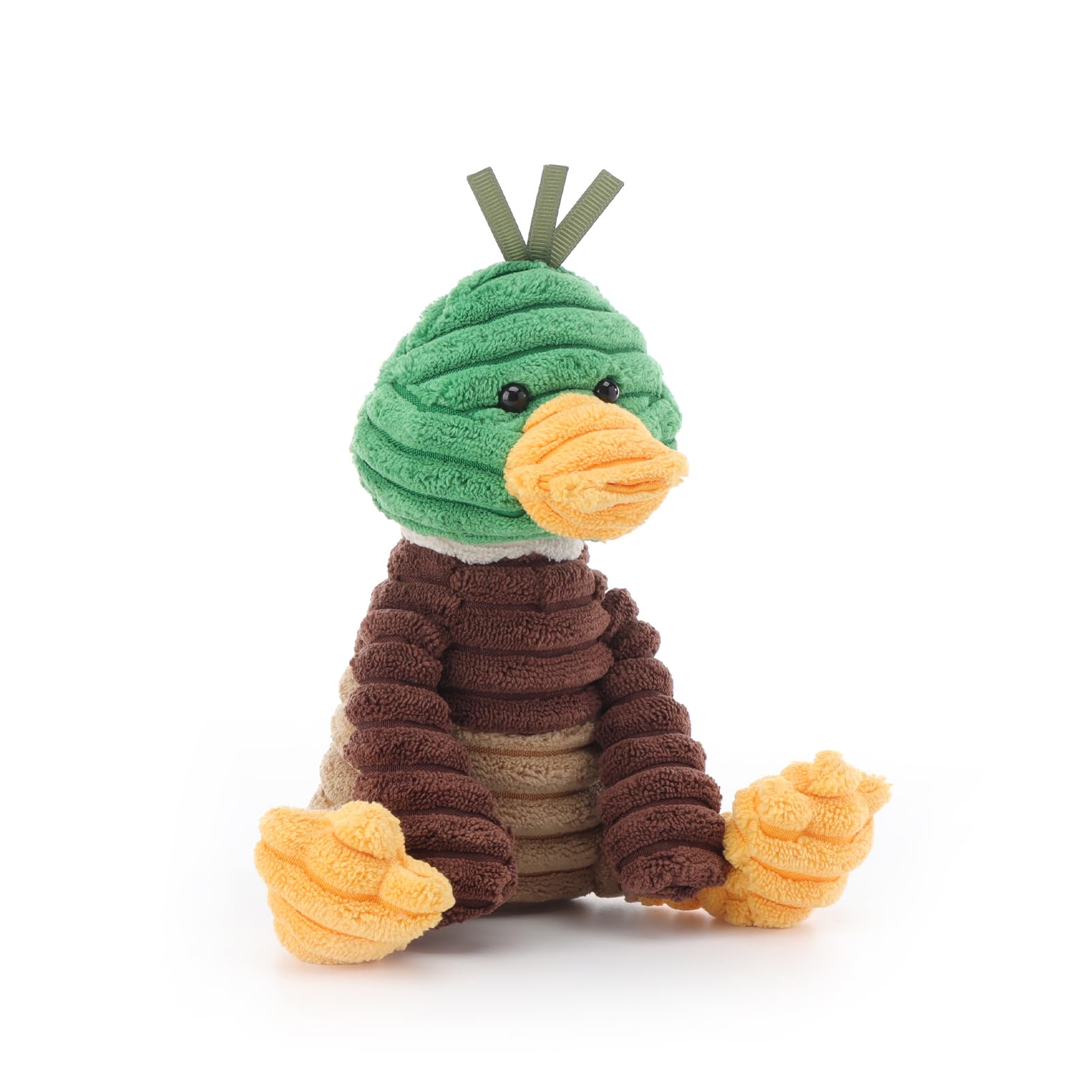 Apricot Lamb Corduroy Mallard Duck Plushies Stuffed Animals for Baby Girl and Boy Soft Cute Plush Toys for Kids 7 Inches - Image 3